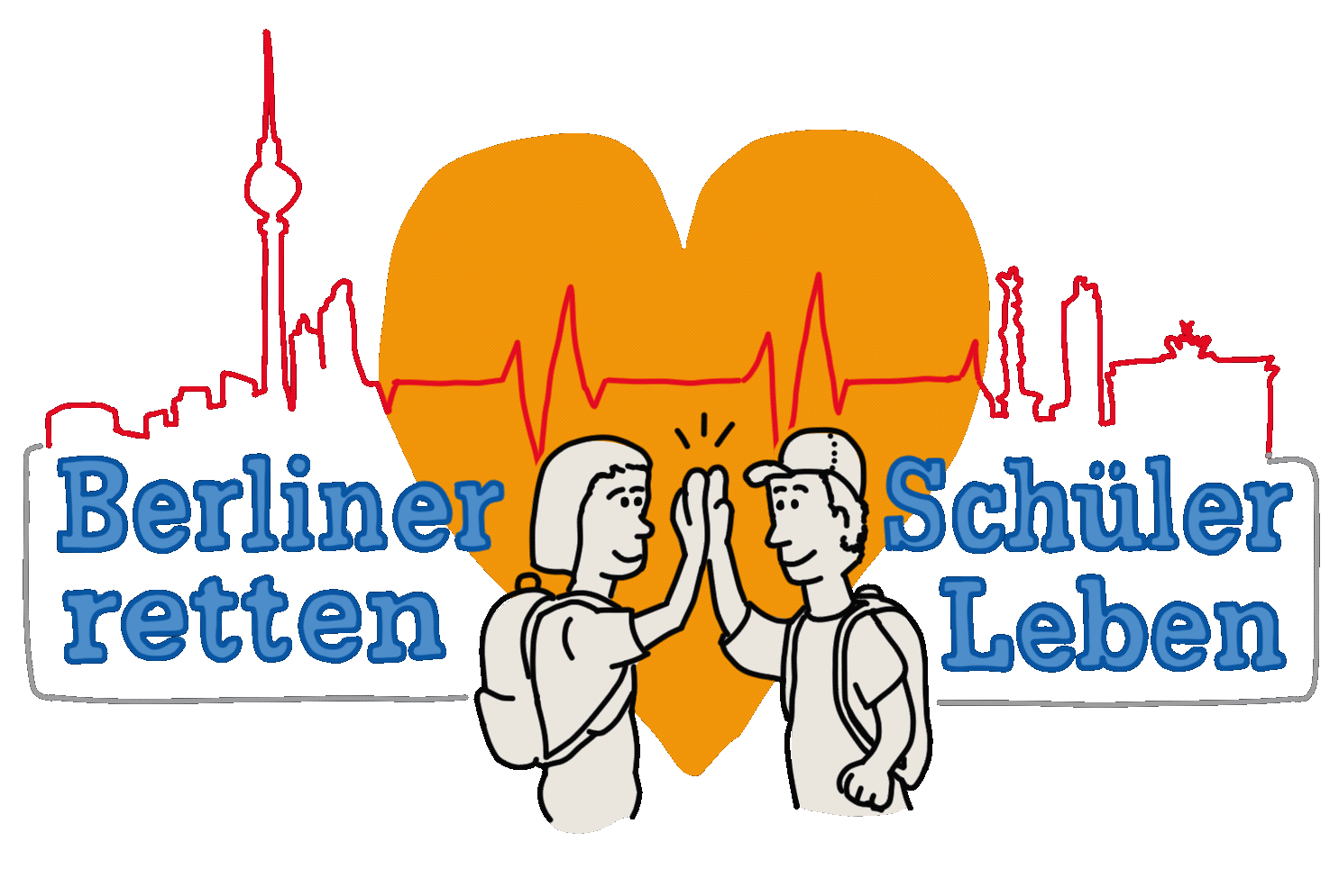 Logo Berliner Schüler retten Leben